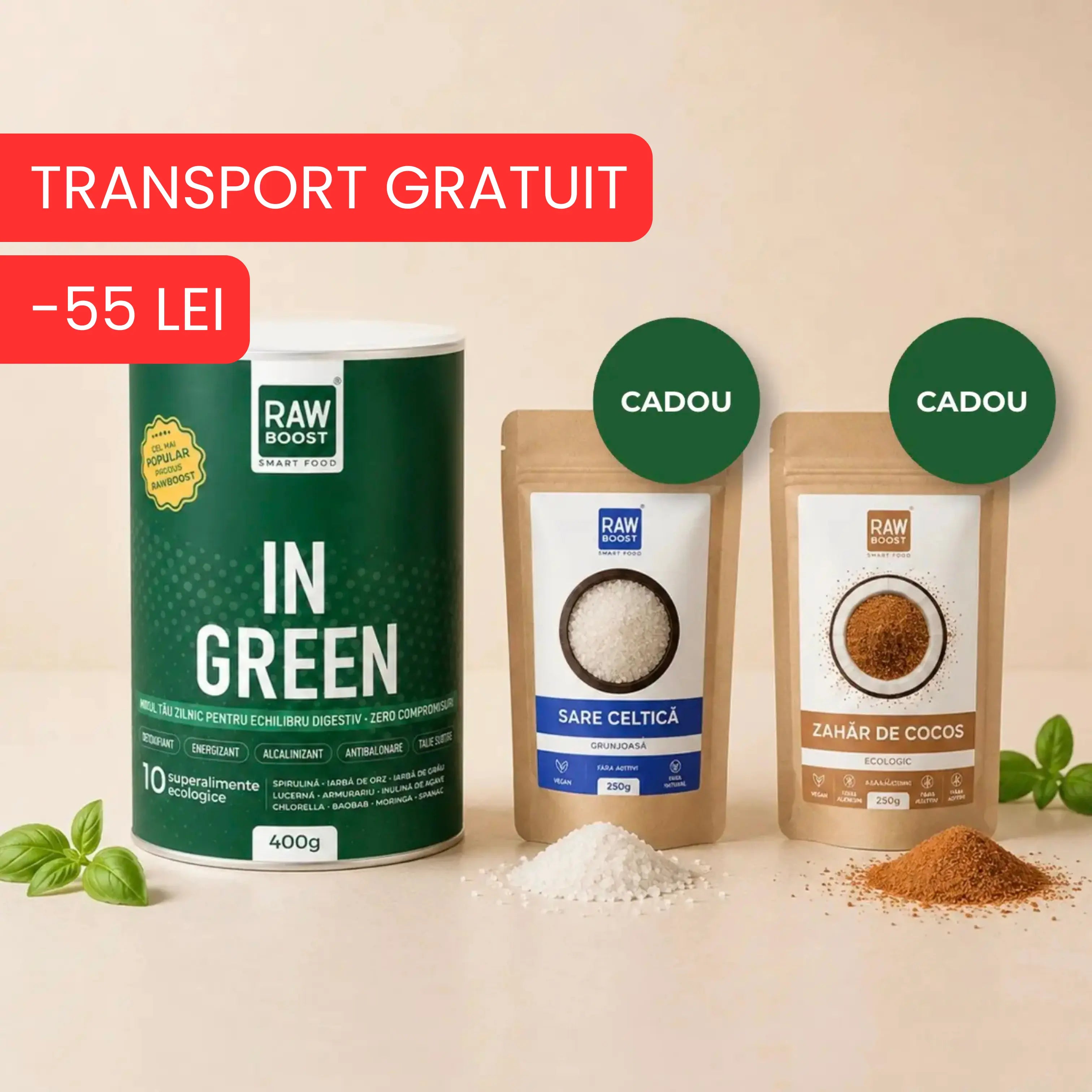 In Green 400g + Sare & Zahăr CADOU