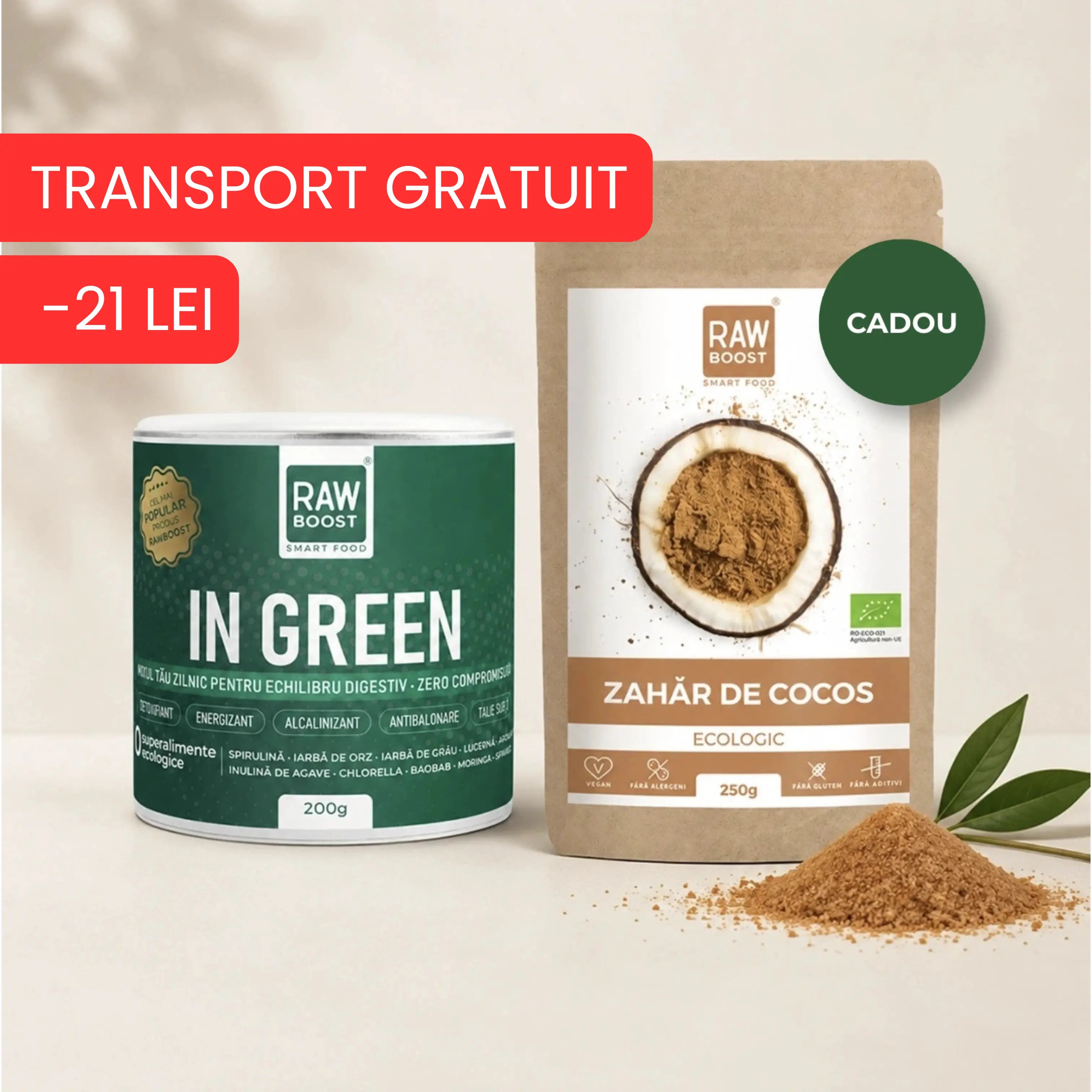 In Green + Zahăr Cocos CADOU