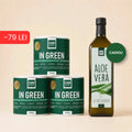 Pachet HIDRATARE & DETOX - 3x In Green 200g + Aloe Vera 1L CADOU