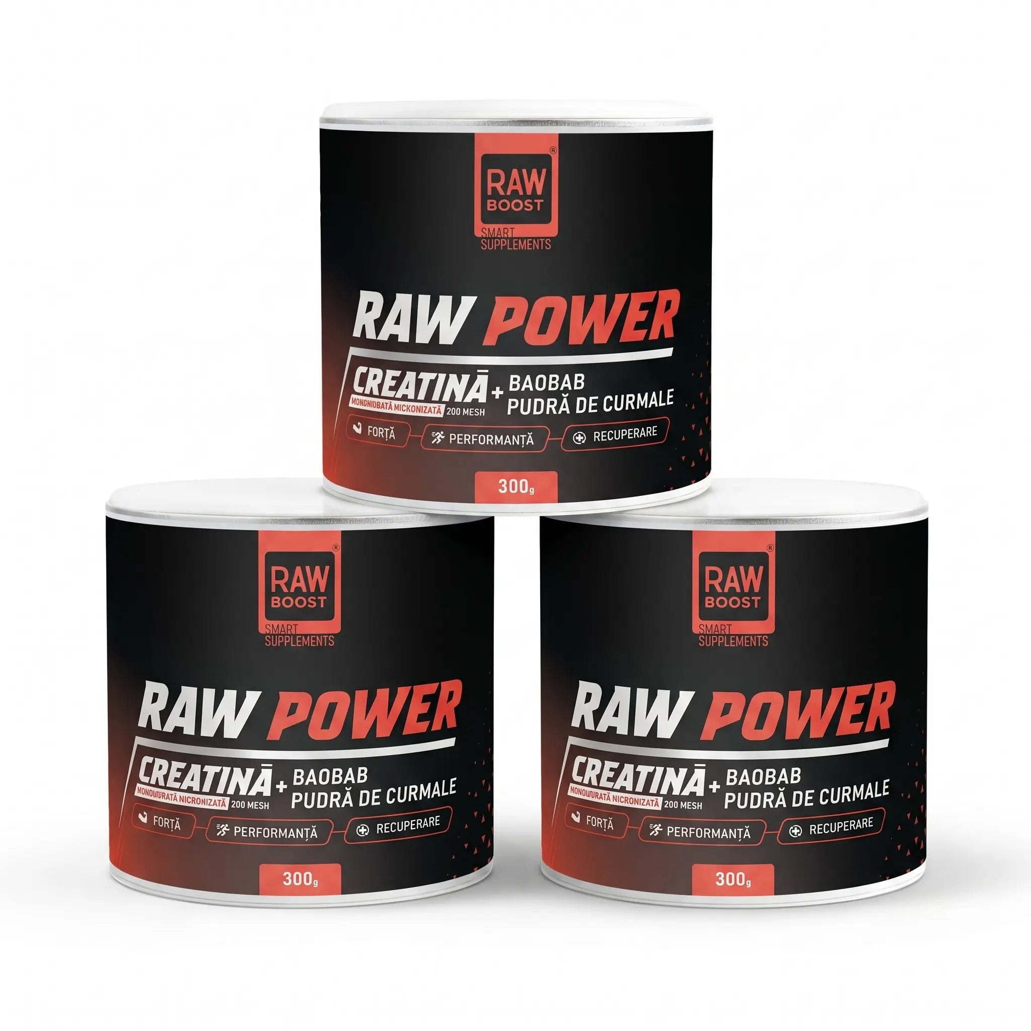 2+1 CADOU - Raw Power, Creatină Monohidrată 300g