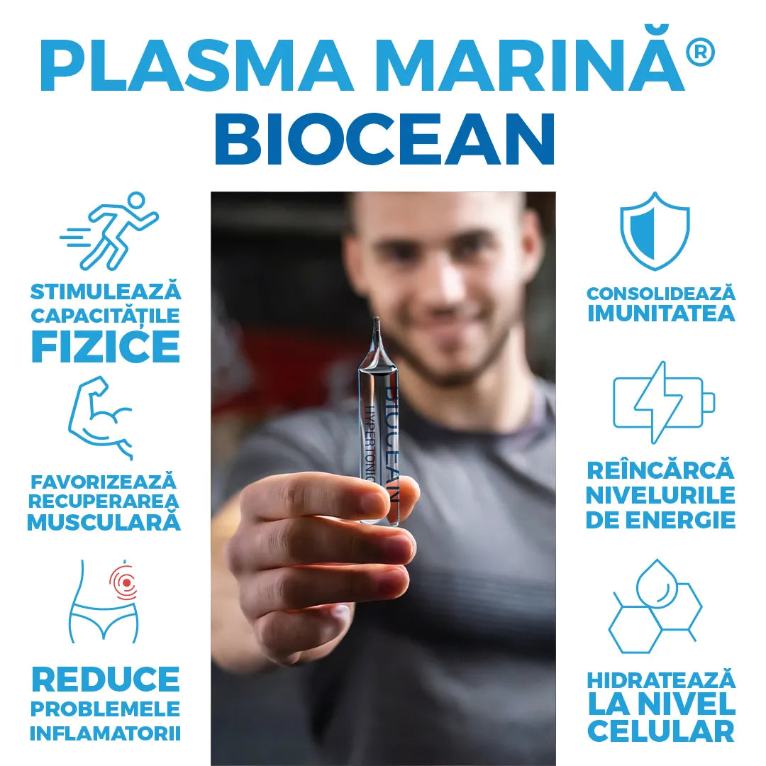 Plasma Marină Hypertonică - Energie, Hidratare și Nutriție Celulară, 30x10ml | Biocean