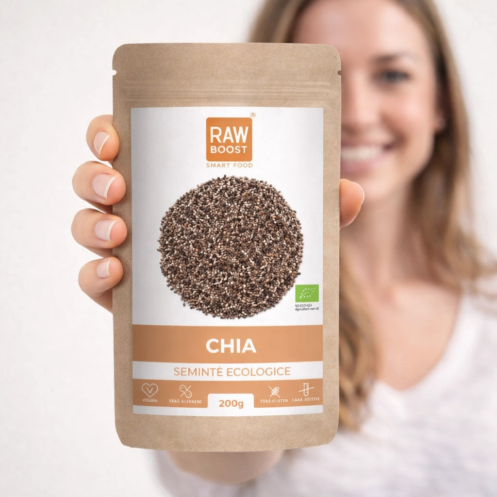 Chia Semințe Ecologice Crude, 200g