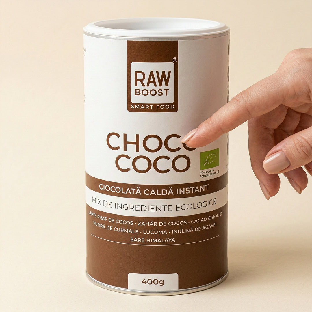 Choco Coco, ciocolată caldă ecologică - un deliciu curat pentru toată familia, 400g