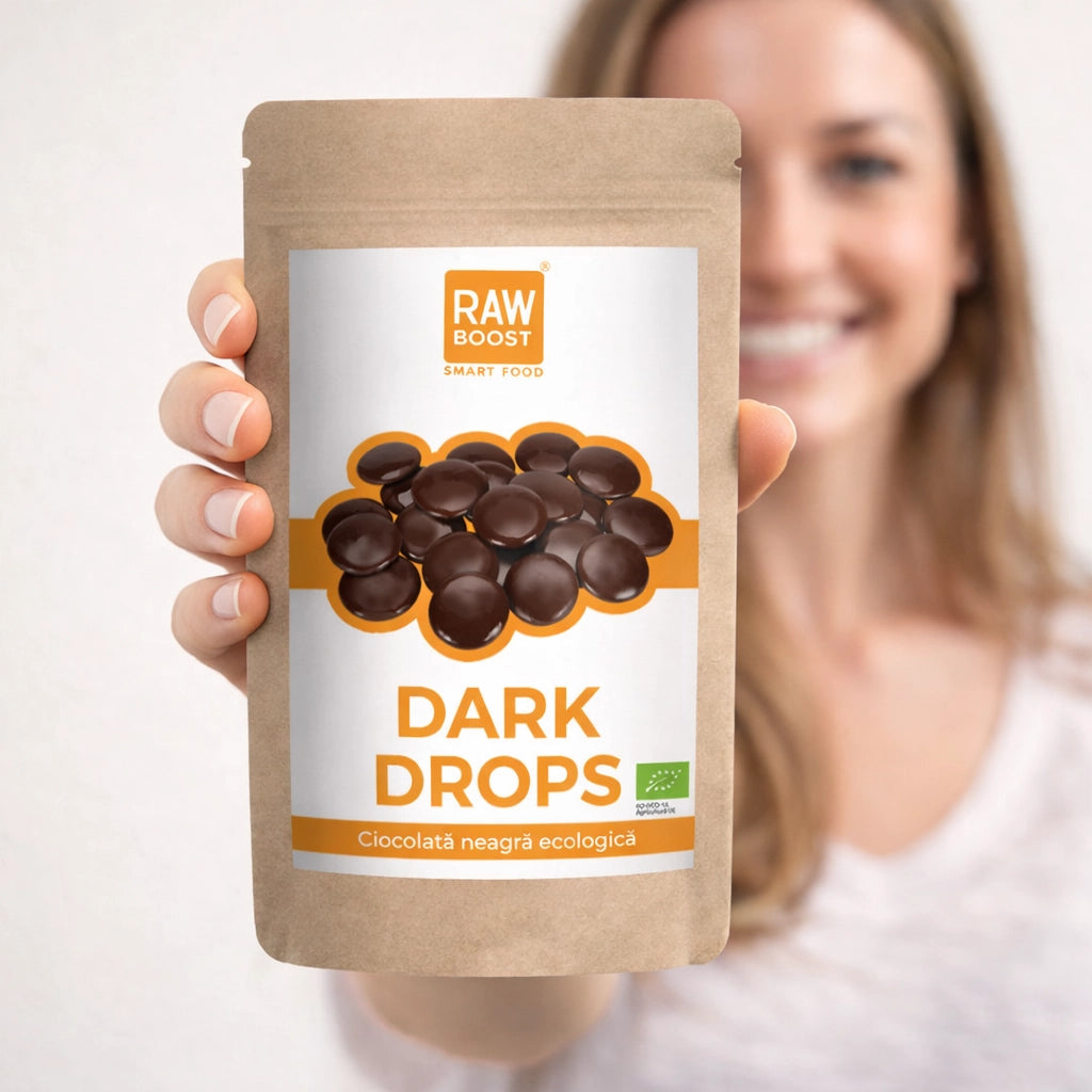 Dark Drops Ciocolată neagră ecologică, 90g