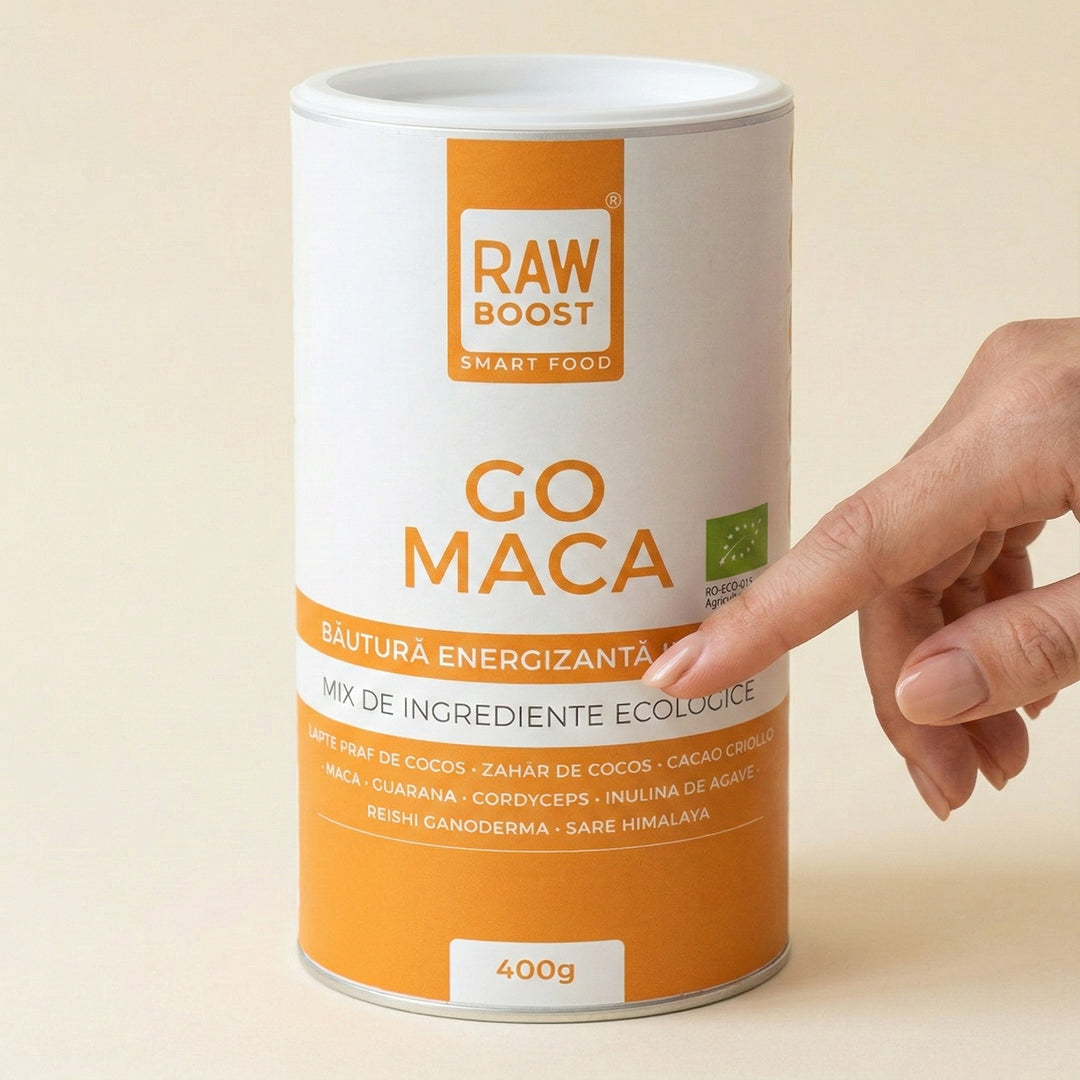 Go Maca, Mix de pudre ecologice - înaintea antrenamentelor pentru un plus de vitalitate, 400g