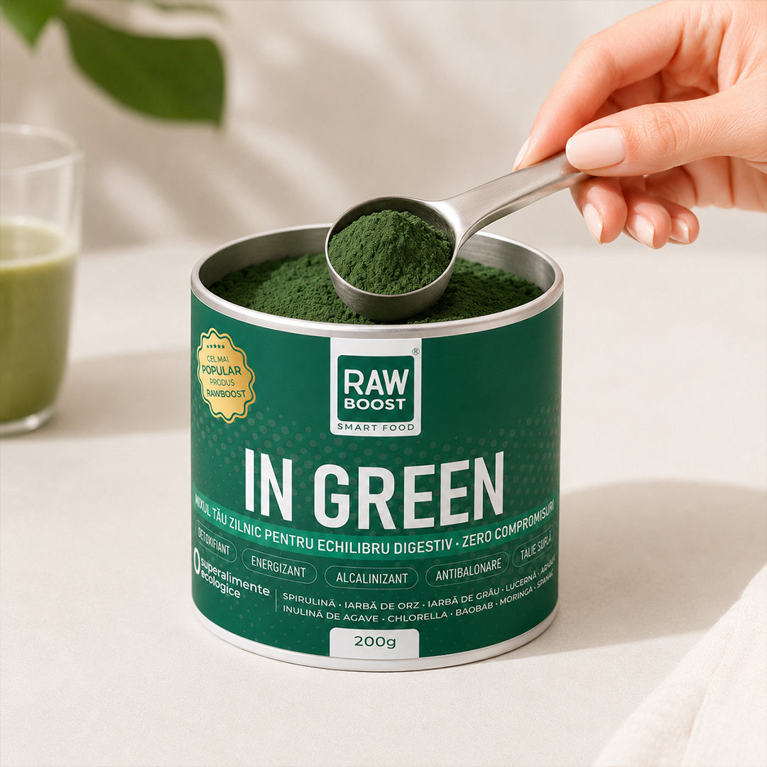 In Green, Mix Verde ECO anti-balonare, detoxifiant, pentru talie suplă, 200g (#1 Best Seller)