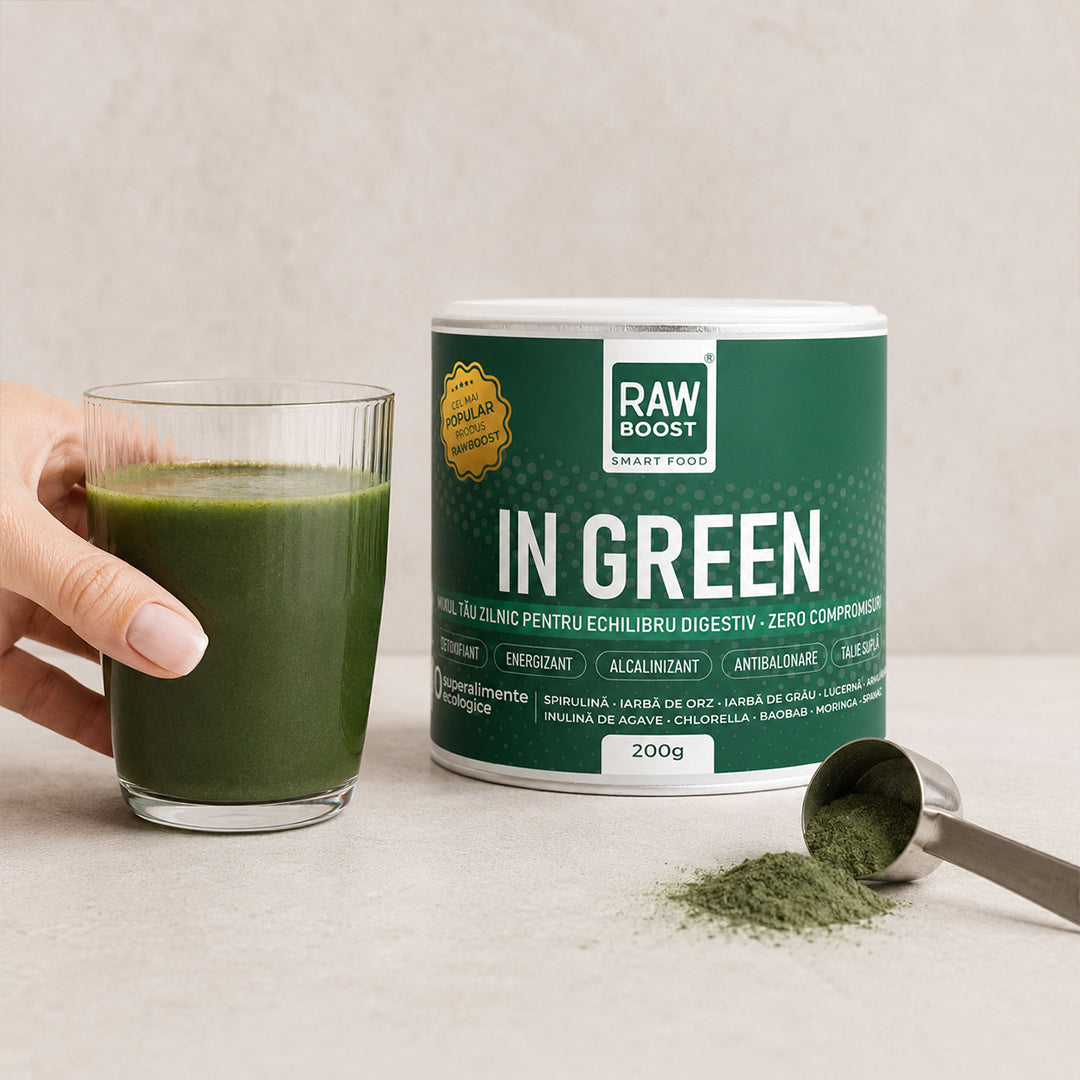 In Green, Mix Verde ECO anti-balonare, detoxifiant, pentru talie suplă, 200g (#1 Best Seller)