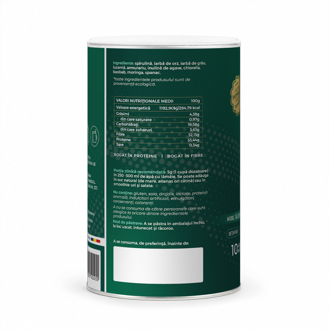In Green, Mix Verde ECO anti-balonare, detoxifiant, pentru talie suplă, 400g (#1 Best Seller)