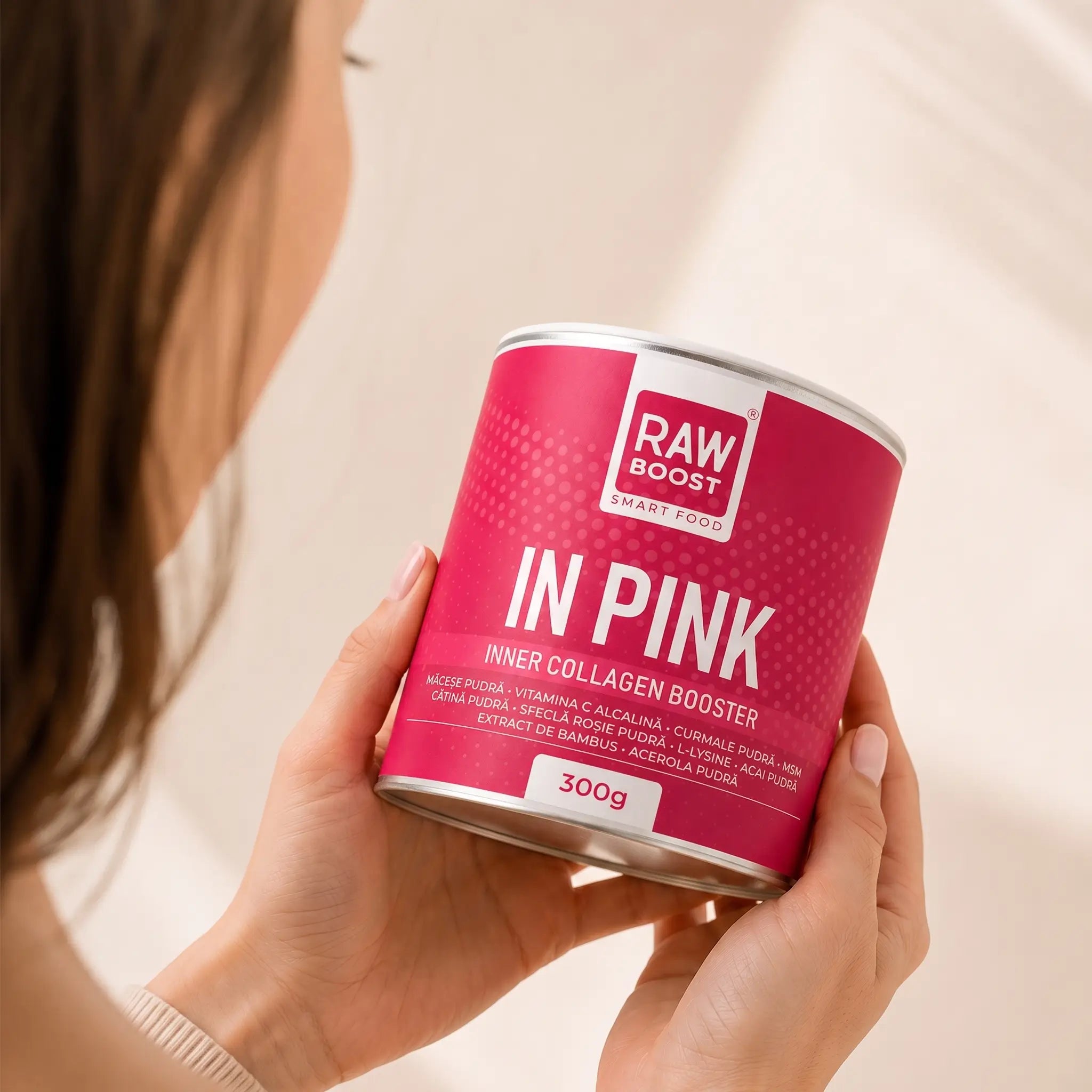 In Pink Inner Collagen Booster - Stimulează producția naturală de colagen, 300g