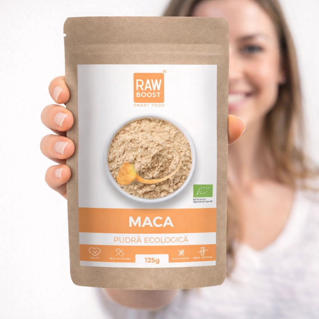 Maca Pudră Ecologică - susține sănătatea fizică și mentală, 125g