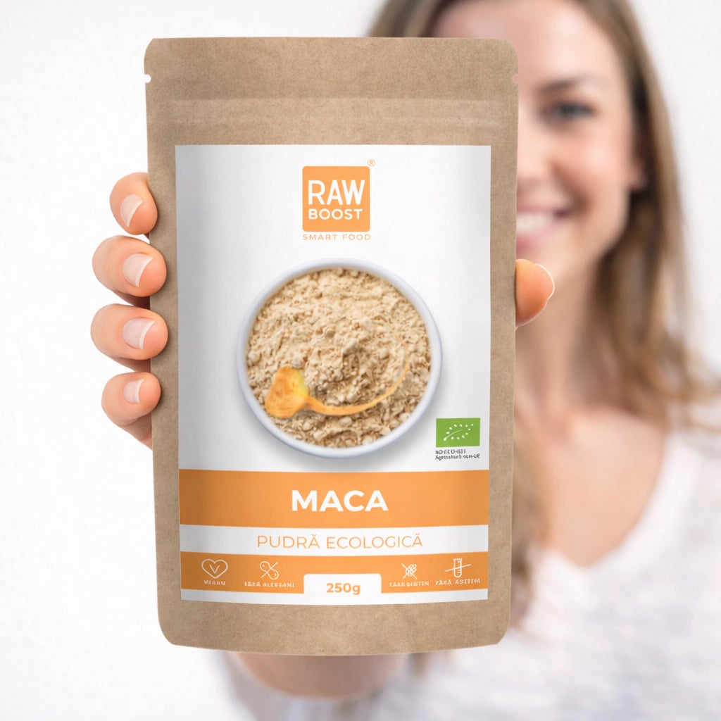 Maca Pudră Ecologică - susține sănătatea fizică și mentală, 250g