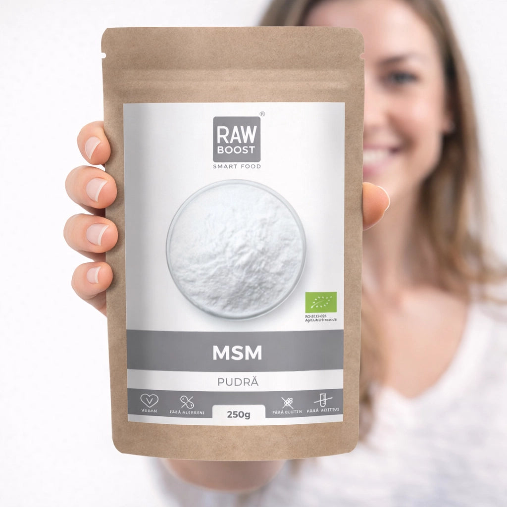 MSM Pudră - susține sănătatea articulațiilor, părului și pielii, 250g