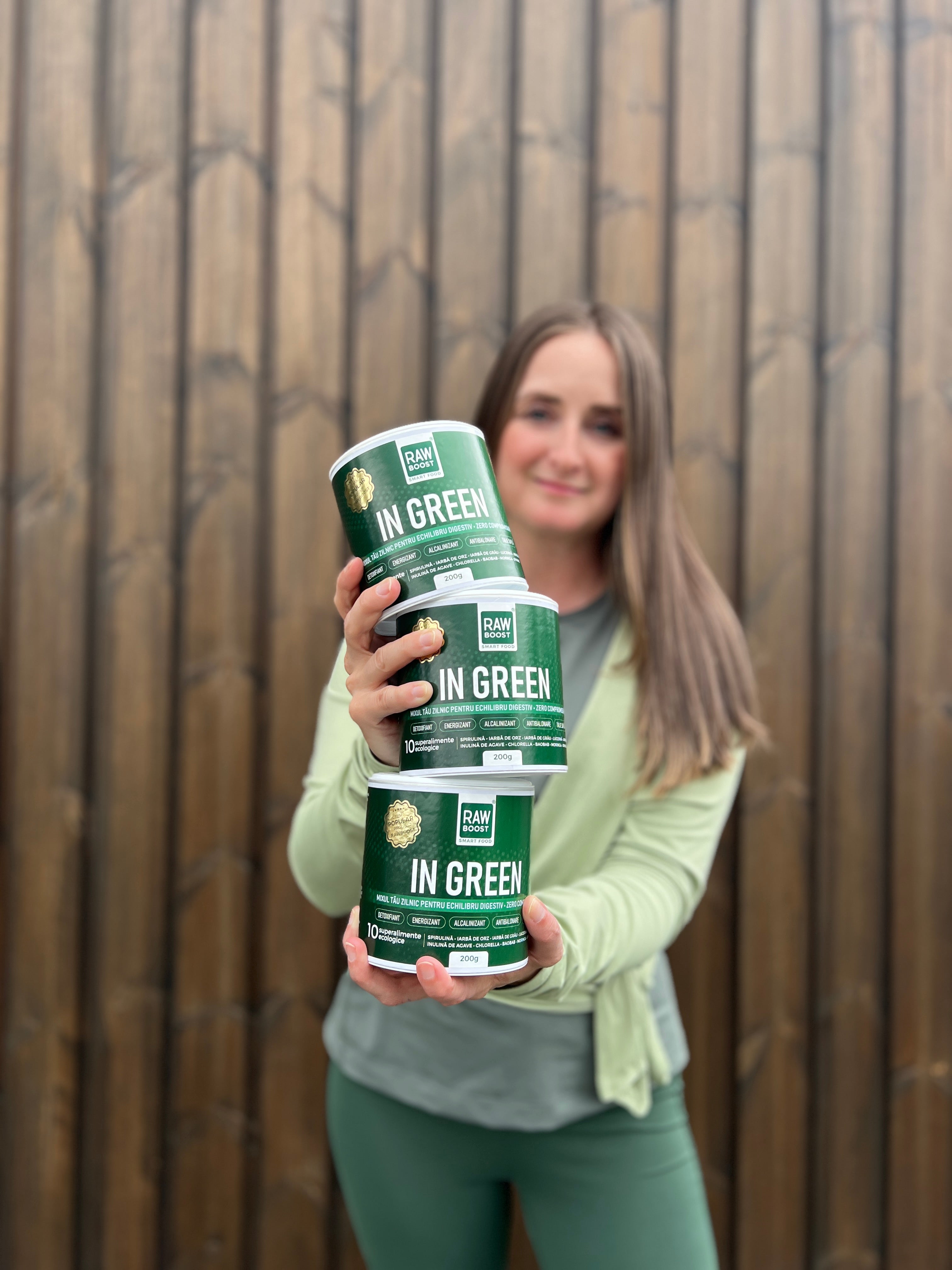 2+1 CADOU - In Green, Mix Verde ECO anti-balonare, detoxifiant, pentru talie suplă, 200g