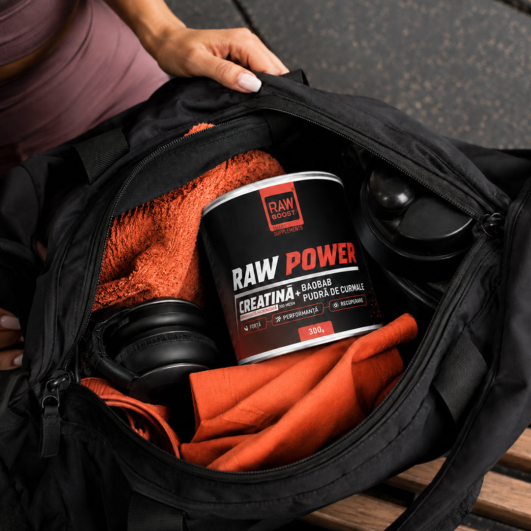Raw Power, Creatină Monohidrată Micronizată 200 mesh, 300g | Rawboost