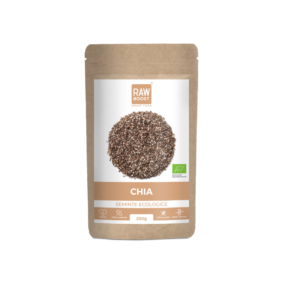 Chia Semințe Ecologice Crude, 200g