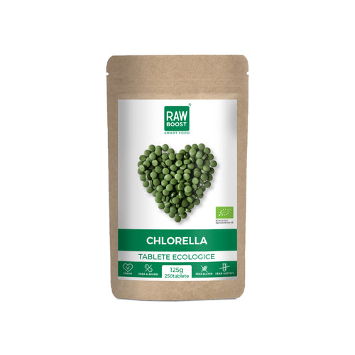 Chlorella Tablete Ecologice - proprietăți de detoxifiere, 125g