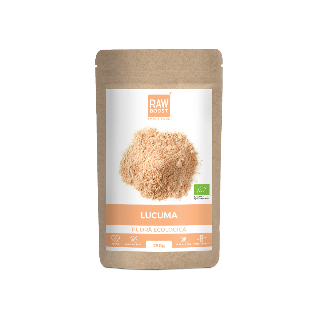 Lucuma Pudră Ecologică - îndulcitor natural cu indice glicemic mic, 250g