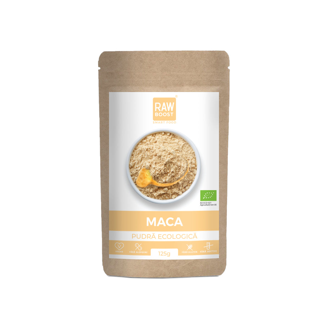 Maca Pudră Ecologică - susține sănătatea fizică și mentală, 125g