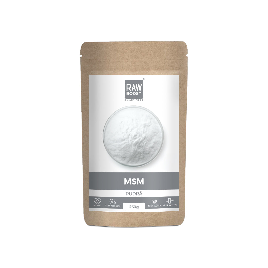 MSM Pudră - susține sănătatea articulațiilor, părului și pielii, 250g