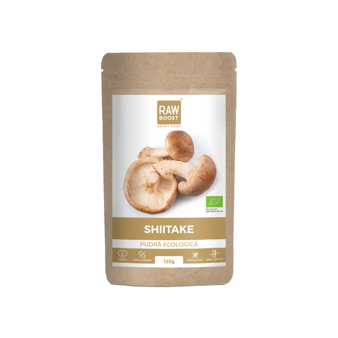 Shiitake Pudră Ecologică - susține sistemul imunitar, 125g