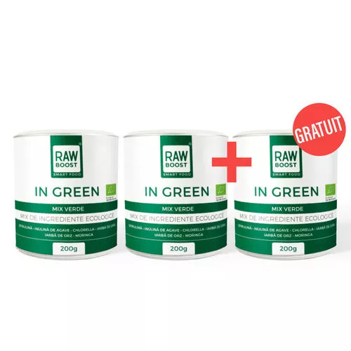 Pachet 2+1 GRATUIT In green, Mix verde ecologic, 200g