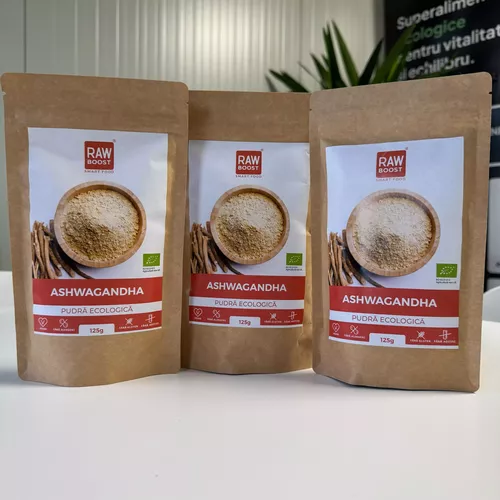 2+1 CADOU - Ashwagandha Pudră Ecologică 125g