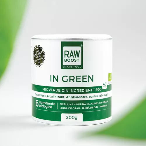 In Green, mix verde ecologic, detoxifiant, 200g