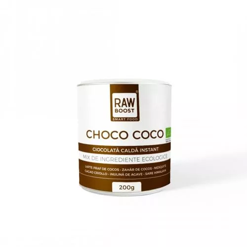Choco Coco, ciocolată caldă ecologică, 200g, 8 porții