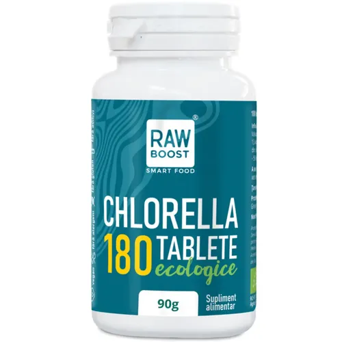 Chlorella tablete eco - proprietăți de detoxifiere, flacon 180tb - 90g