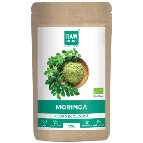 Moringa Pudră Ecologică - folosită în combaterea malnutriției, 125g