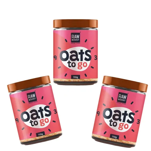 Pachet 3x Oats To Go - Pink Chocolate (Mic dejun instant) 