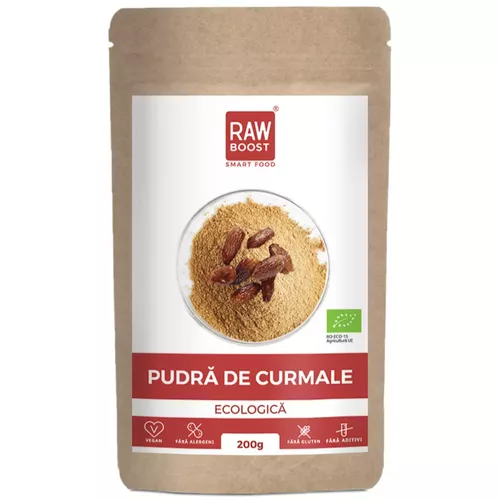 Pudră de curmale ecologică - îndulcitor natural, 200g 