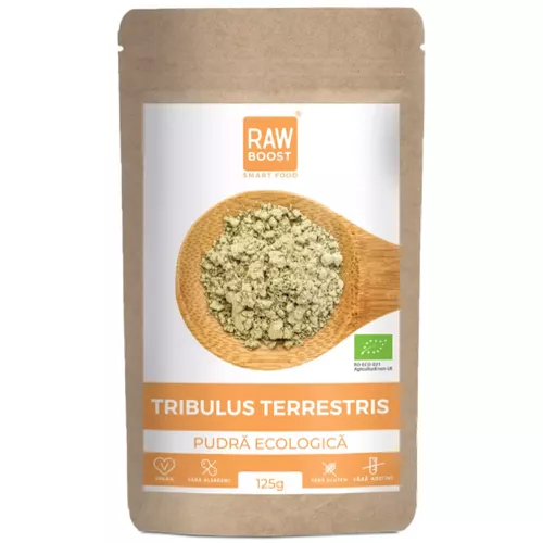 2+1 CADOU - Tribulus Terrestris pudră ecologică - îmbunătățește erecția și fertilitatea,125g