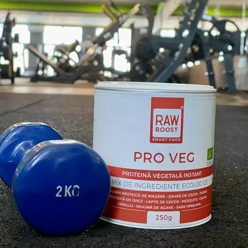 Pro Veg, Mix proteine vegetale - pentru creștere masă musculară / tonifiere - ECO, preparare ușoară, 250g, 5 porții 