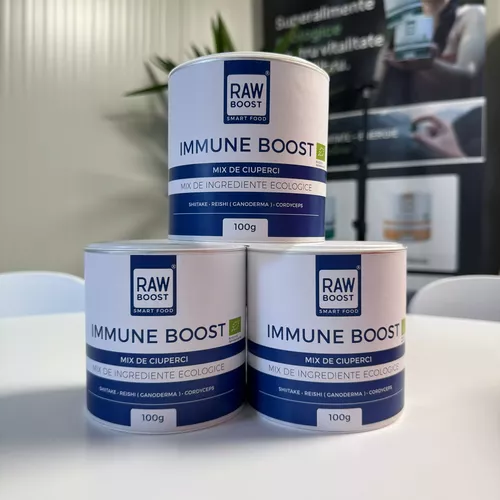 2+1 CADOU - Immune Boost - Mix ECO Ciuperci Terapeutice - Echilibrează Sistemul Imunitar, 100g | Rawboost
