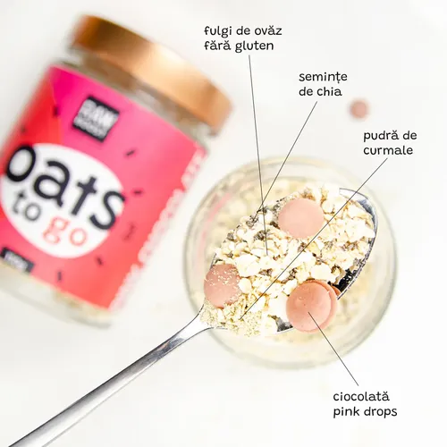 Pachet 3x Oats To Go - Pink Chocolate (Mic dejun instant) 