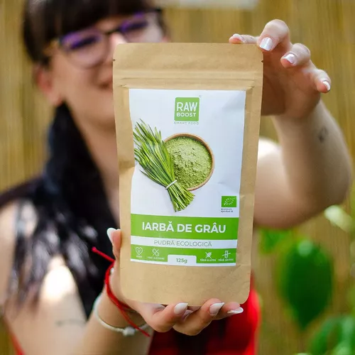 Iarbă de grâu, Pudră Ecologică - ajută la eliminarea toxinelor din organism, 125g