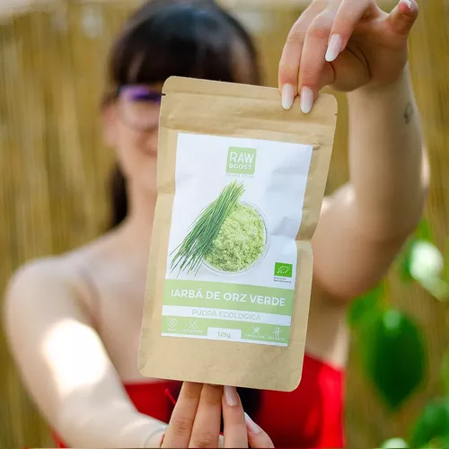 Iarbă de orz, Pudră Ecologică - detoxifică ficatul şi cursul sângelui,  125g