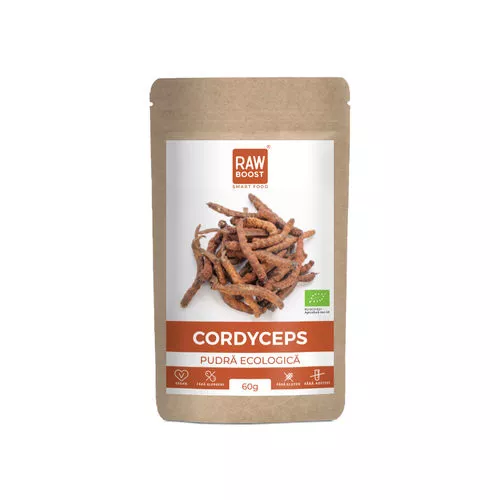 Cordyceps Pudră Ecologică - antivirală, antibacteriană și antiinflamatoare, 60g