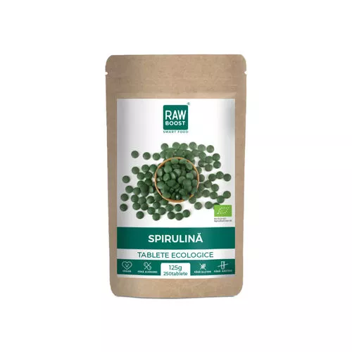 Spirulină Tablete Ecologice - puternic efect antiinflamator şi imunizant