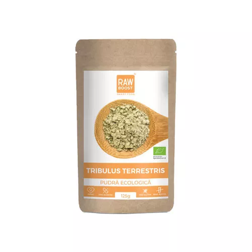 Tribulus Terrestris pudră ecologică - îmbunătățește erecția și fertilitatea,125g