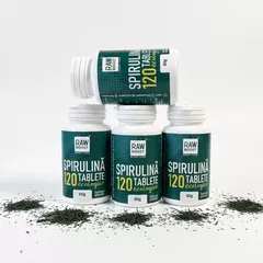 Pachet 3+1 CADOU Spirulina tablete 120, 60g | Rawboost