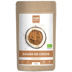 2+1 CADOU - Zahăr de cocos ecologic - indice glicemic foarte mic, 250g | Rawboost