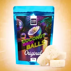 Coconut Disco Balls Original (Biluțe crocante de cocos) | Rawboost