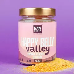 Happy Belly Valley, cristale de fructe si legume - susține sistemul digestiv și intestinal | 100g