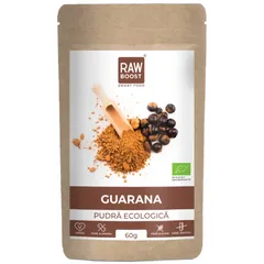 Guarana Pudră Ecologică Crudă - reglează apetitul şi ajută la scăderea în greutate, 60g