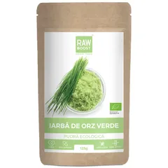 Iarbă de orz, Pudră Ecologică - detoxifică ficatul şi cursul sângelui,  125g