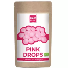 Pink Drops Ciocolată roz ecologică, 90g 