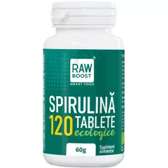 Spirulină tablete ecologice - puternic efect antiinflamator şi imunizant, 120tb flacon