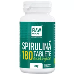 Spirulină tablete ecologice - puternic efect antiinflamator şi imunizant, 180tb flacon